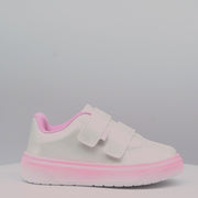 Tênis Infantil Feminino XP24 com Adesivos Perolado Branco