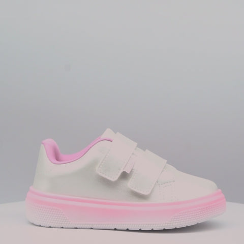Tênis Infantil Feminino XP24 com Adesivos Perolado Branco