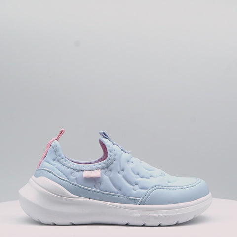 Tênis Infantil Feminino Sky Comfy Corações Azul Claro