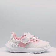 Tênis Infantil Feminino Sky Poá Branco e Rosa