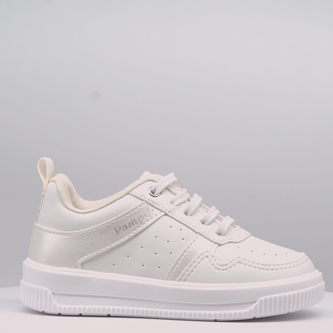 Tênis Infantil Feminino Pampili Up Recortes Branco