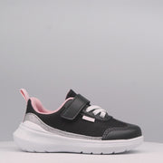 Tênis Infantil Feminino Sky Malha Respirável Glitter Preto