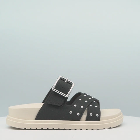 Chinelo Infantil Tiras Cruzadas Pampili Olivia Preto