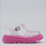 Sandália Infantil Feminina Lyra Glee Glitter Pink