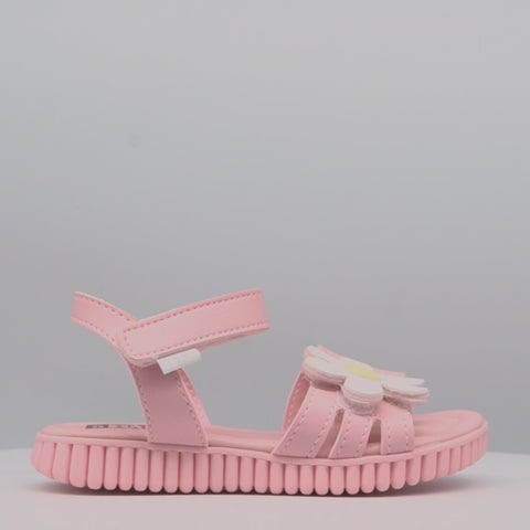 Sandália Papete Infantil Pampili Candy Margarida Rosa Glace