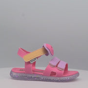 Sandália Infantil Feminina Mini Led Laço Colorida