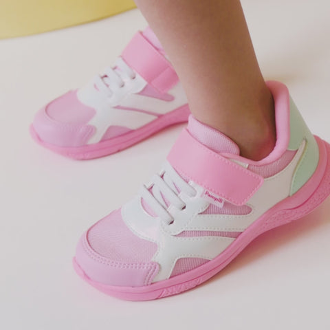 Tênis Infantil Feminino Mini Soft Verniz Branco Rosa