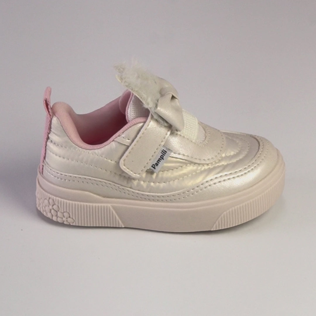 Tênis Infantil Pampili Yumi Coelhinho Comfy Nude