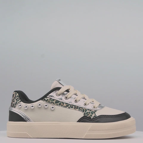 Tênis Infantil Feminino XT 25 Esferas Onça Off White