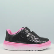 Tênis Infantil Feminino XP24 com Adesivos Verniz Preto