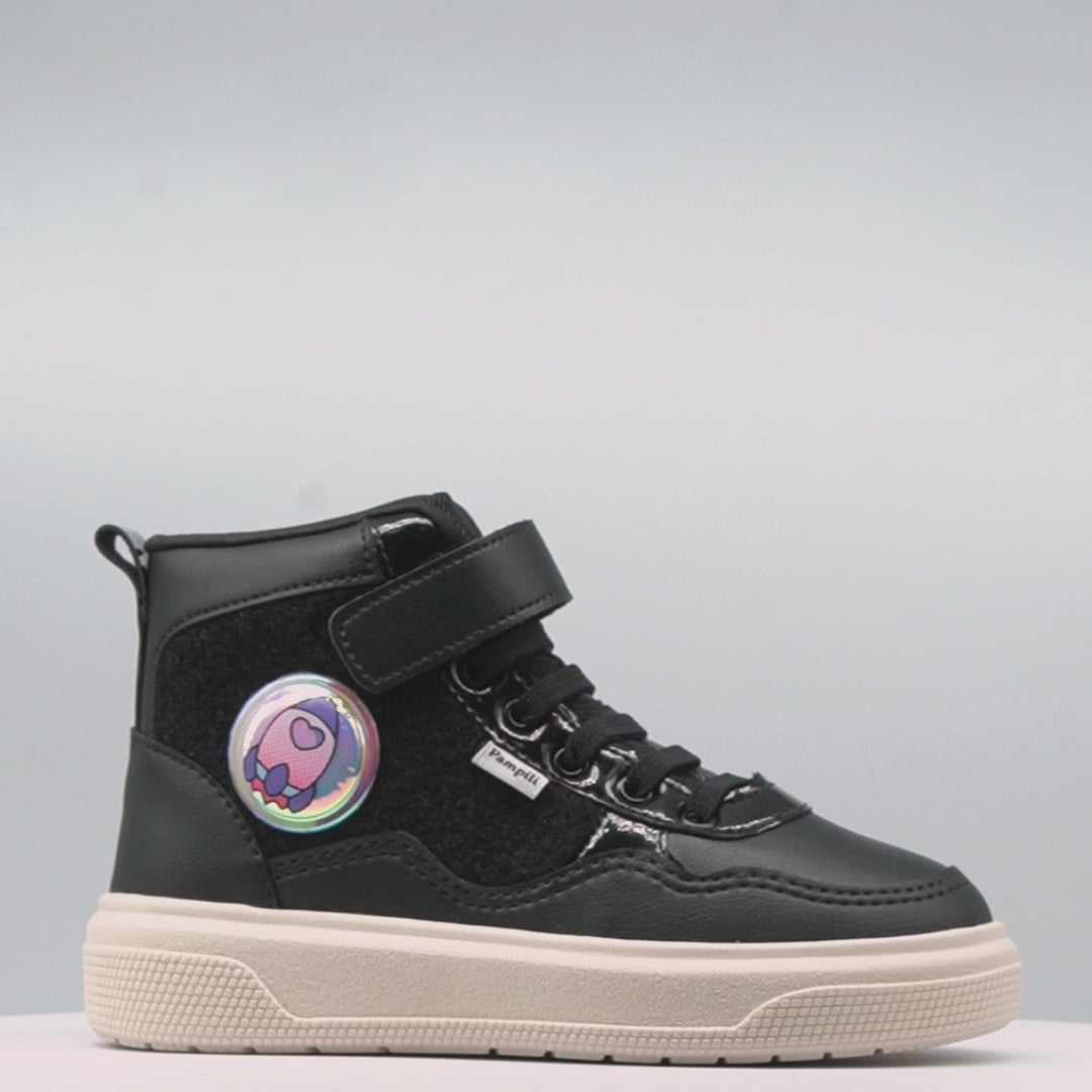 Tênis Infantil Feminino XP24 Patchs Preto