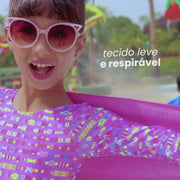Toalha Infantil Feminina Pampili Candy Lilás