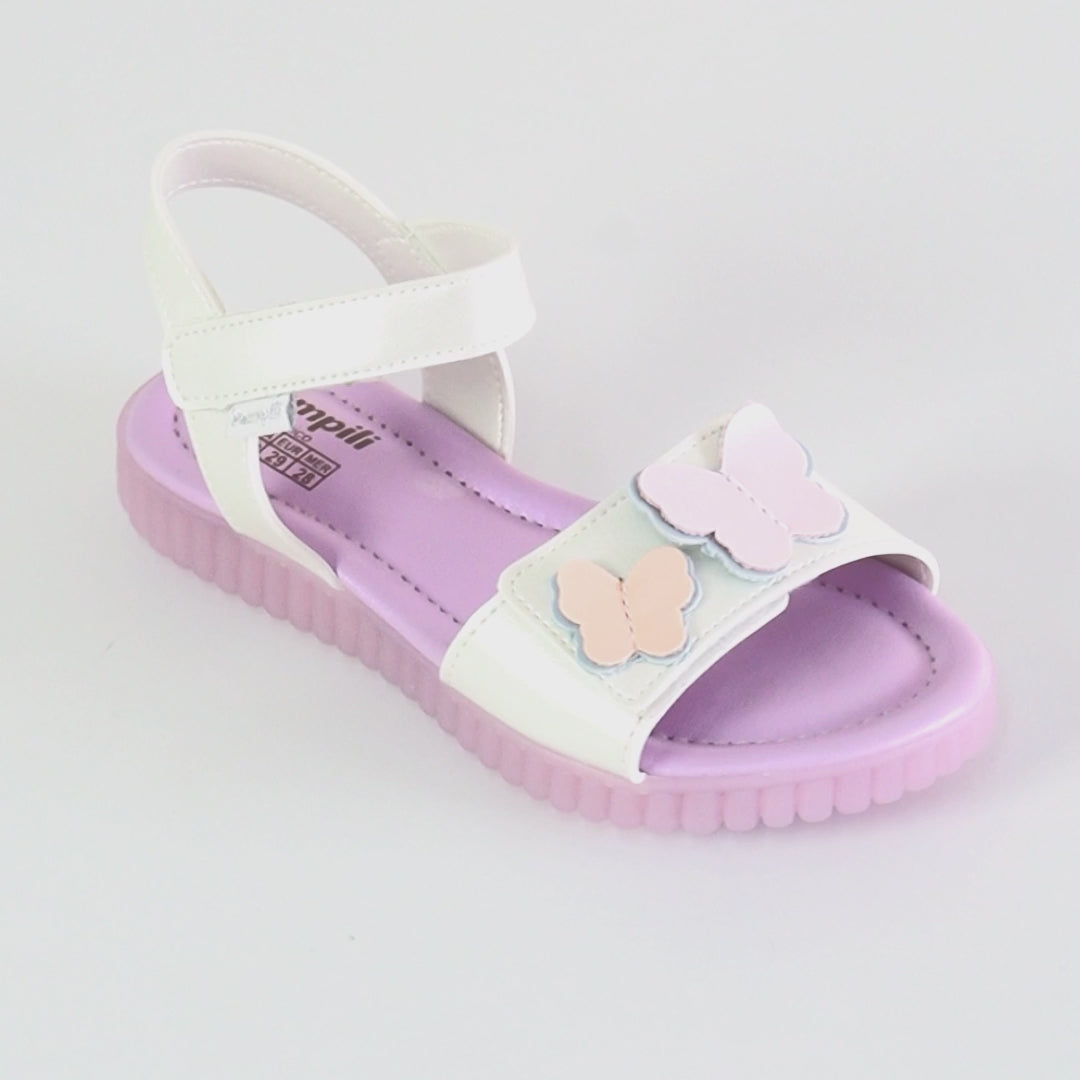 Sandália Infantil Pampili Candy Branca Colorida