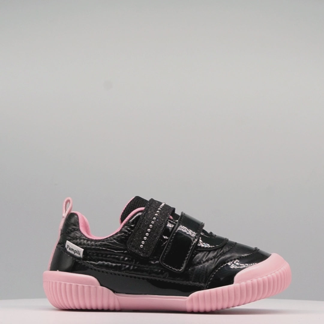Tênis Infantil Feminino Yuyu Matelassê Preto