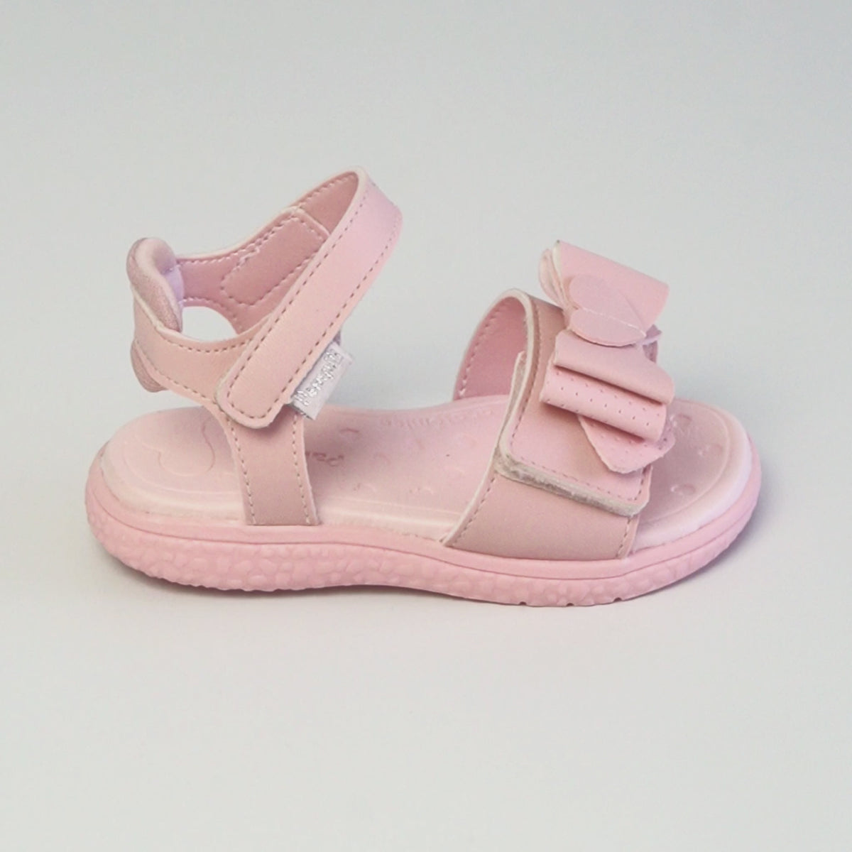 Sandália Papete Infantil Pampili Bia Laço Rosa