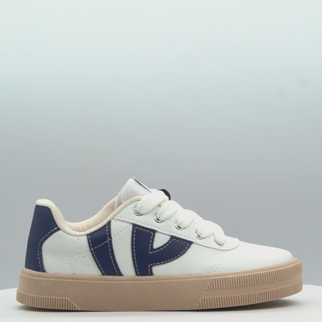 Tênis Infantil Feminino XT25 Casual Branco Marinho