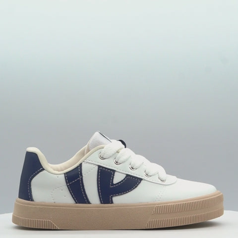 Tênis Infantil Feminino XT25 Casual Branco Marinho