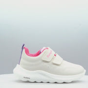 Tênis Infantil Feminino Bubble Escolar Branco Pink
