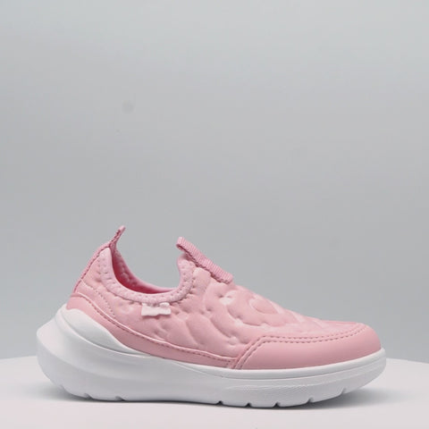 Tênis Infantil Feminino Sky Comfy Corações Rosa Glace