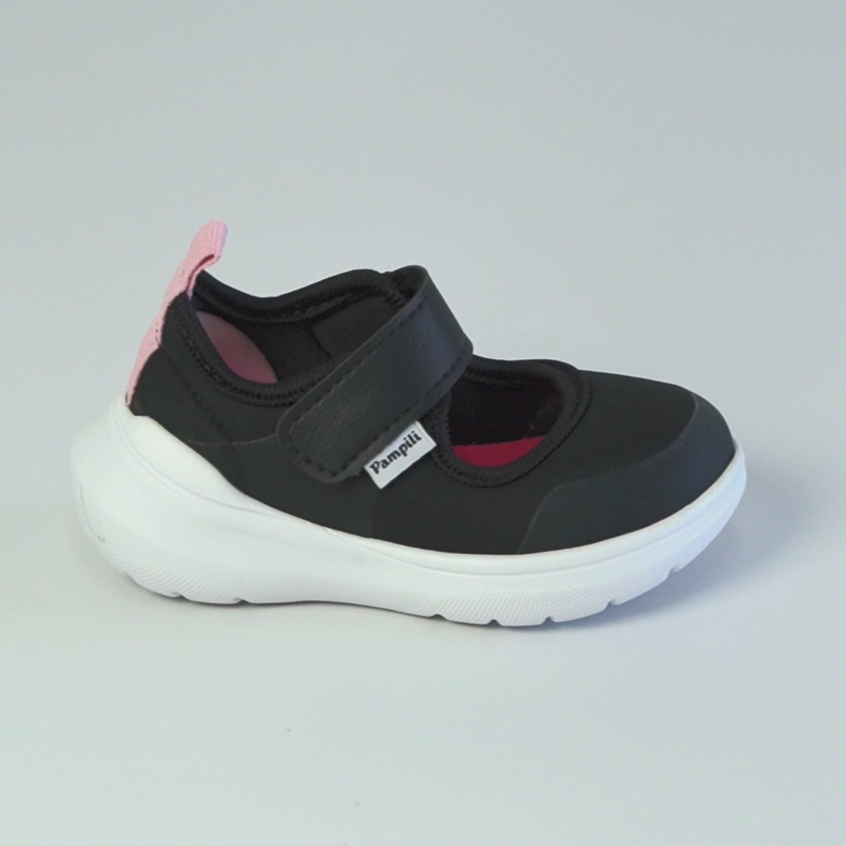 Tenis Infantil Feminino Pampili Sky Mary Jane Preto
