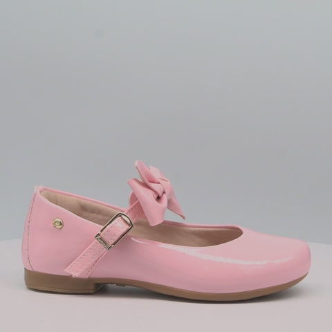 Sapato Infantil Feminino Pampili Angel com Laço Removível Rosa
