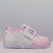 Tênis de Led Infantil Pampili Sneaker Luz Ursinho Branco