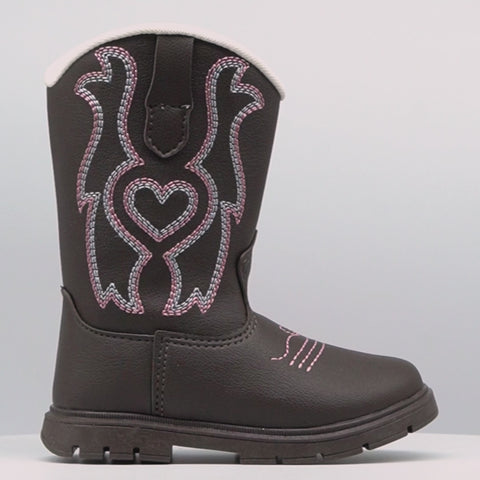 Bota Infantil Feminina Annie Western Café