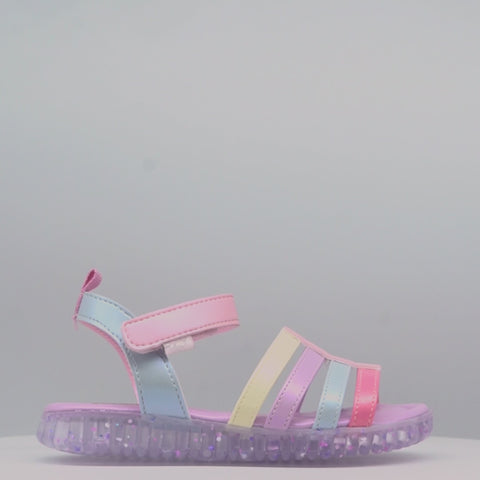 Sandália Infantil Pampili Customize Cordão com Miçangas Colorida