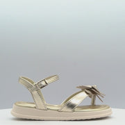 Sandália Infantil Feminina Sand Flower Flor Dourada