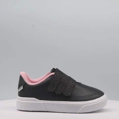 Tênis Infantil Feminino Pampili Yumi Glitter Preto