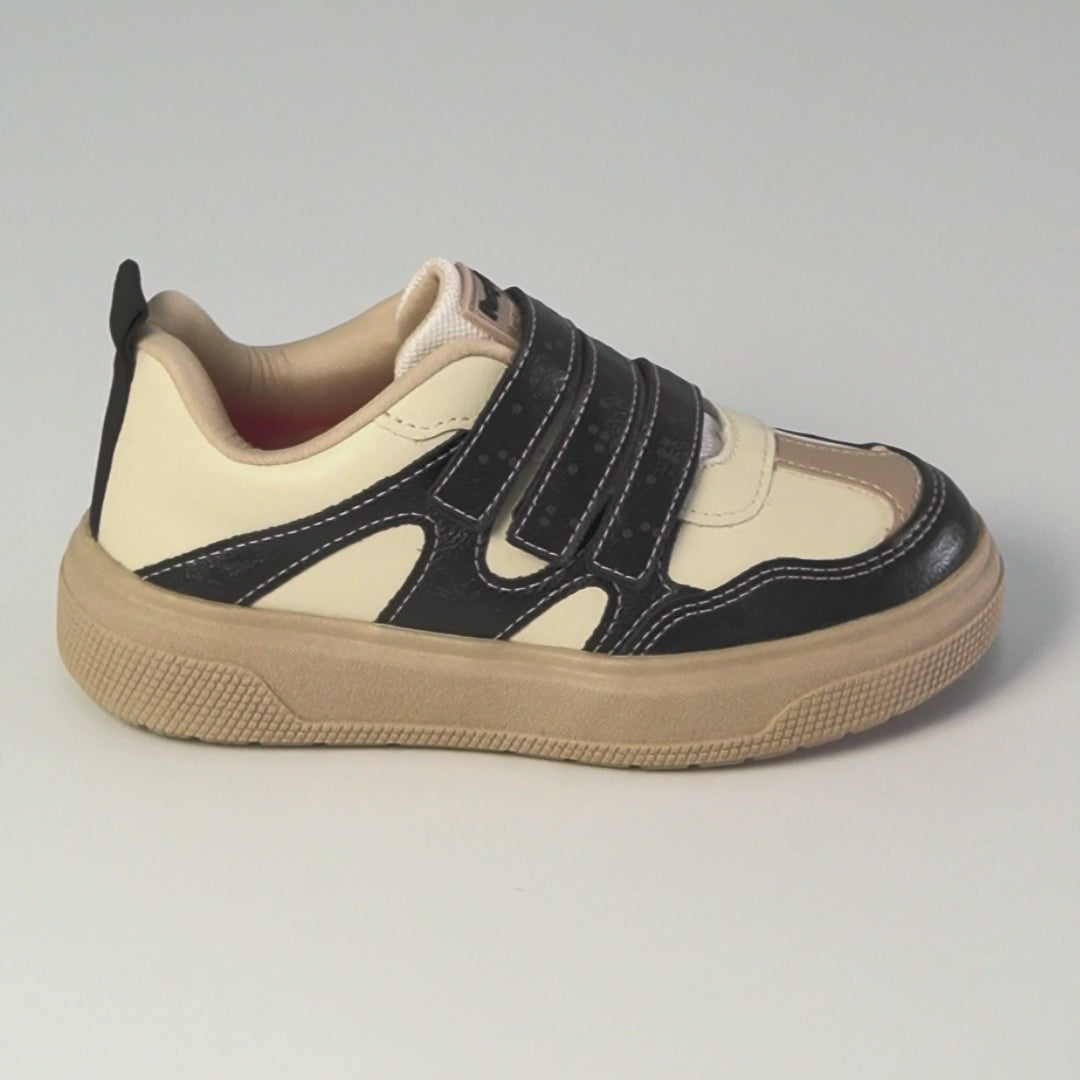 Tênis Infantil Feminino Pampili Braile Preto Nude