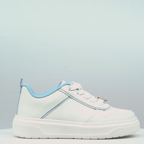 Tênis Infantil Feminina XP24 Ursinhos Carinhosos Branco Azul