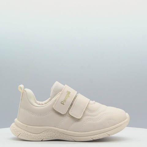 Tênis Infantil Feminino Mini Soft Costura Casual Nude
