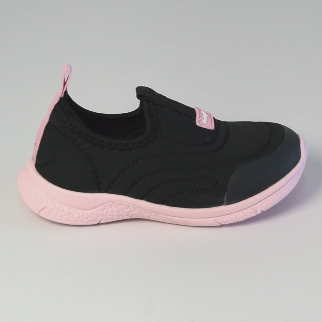 Tênis Calce Fácil Infantil Pampili Mini Soft Preto