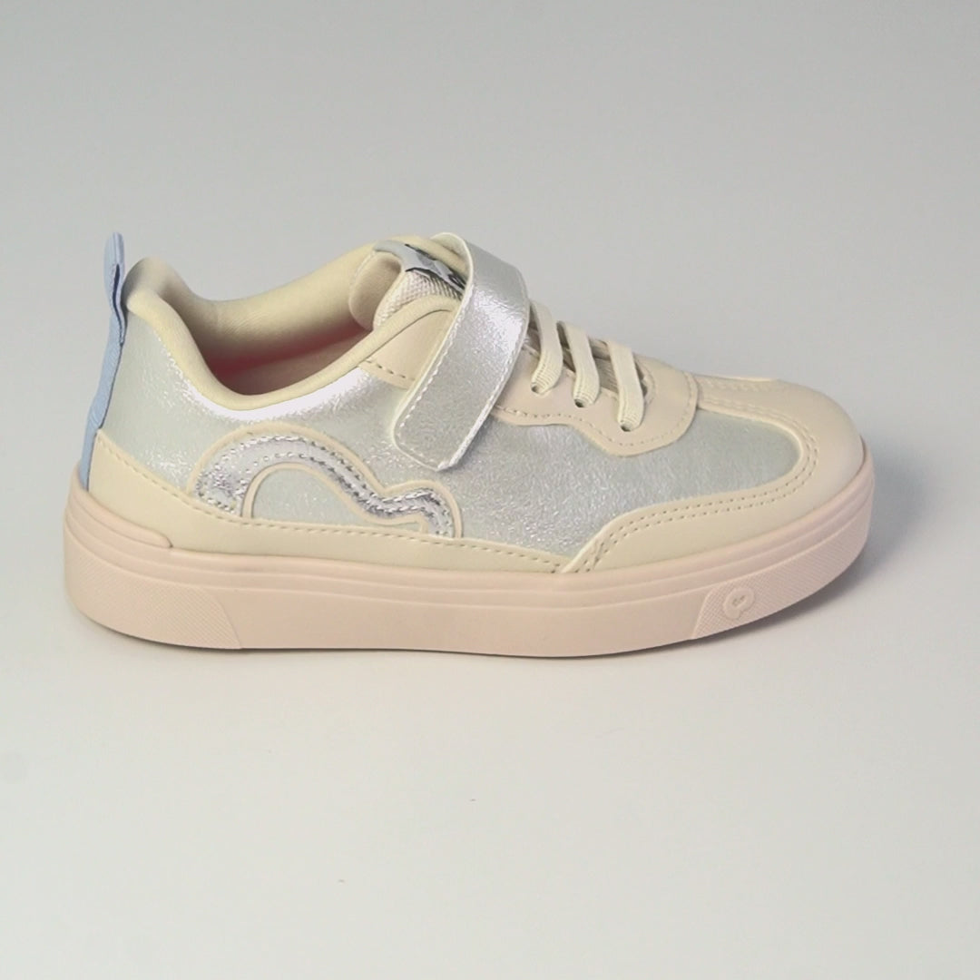 Tênis Infantil Feminino Pampili Casual Nude Prata