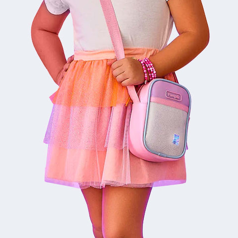 Saia Infantil Pampili em Tule Pêssego