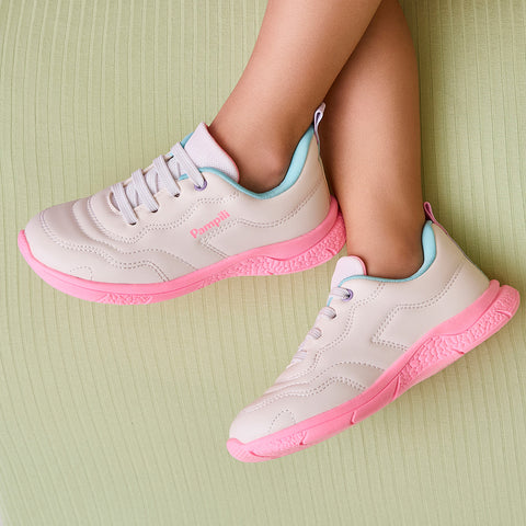 Tênis Infantil Feminino Mini Soft Recortes Branco