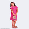 Vestido Infantil Pampili Telado Vibrante Rosa