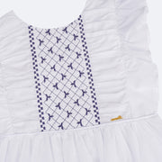 Vestido de Bebê Roana Bordado Branco - vestido bebê bordado