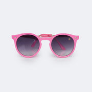 Óculos de Sol Infantil KidSplash! Proteção UV Redondo Rosa - frente do óculos degradê