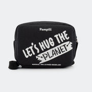 Bolsa Tiracolo Infantil Let's Hug The Planet Preta - pampili