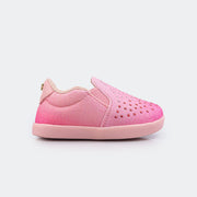 Tênis Primeiros Passos Pom Pom Slip On Força Do Rosa Rosa Glace.