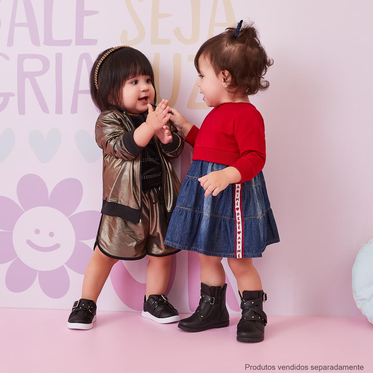 Jaqueta Infantil Pampili Rocker Ouro Velho