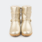 Bota Infantil Pampili Ivy Dourado - pampili