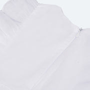 Vestido de Bebê Roana Bordado Branco - zíper fácil de abrir