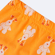 Pijama Infantil Cara de Criança Capri Fox Terrier Amarelo e Branco - 10 Anos - elástico da calça