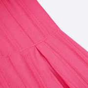 Vestido Infantil Vic&Vicky Lastex Pink - tecido bordado