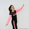 Blusa Infantil Pampili Moletom The Best Girl Preto e Pink