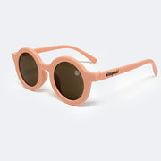 Óculos de Sol Infantil KidSplash! Eco Proteção UV Redondo Rose - frente do óculos infantil rose