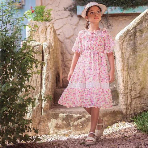 Vestido Floral Roupas Para Meninas Tamanho 12 Vestido Infantil